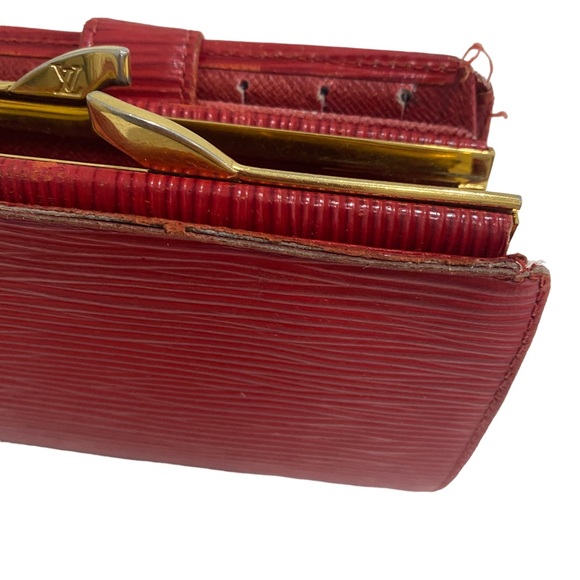 LV LOUIS VUITTON Gamaguchi Wallet Epi Leather - red - leather - - Picture 12 of 17